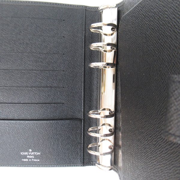 imgrc0080817092 LOUIS VUITTON Agenda MM R20222 Taiga Notebook Cover Gray