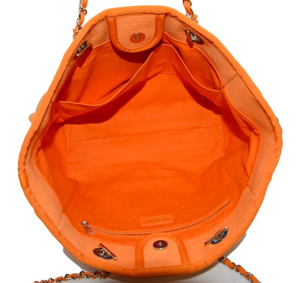 imgrc0081205361 CHANEL Deauville Tote Orange