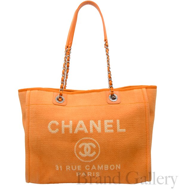 imgrc0081205362 CHANEL Deauville Tote Orange