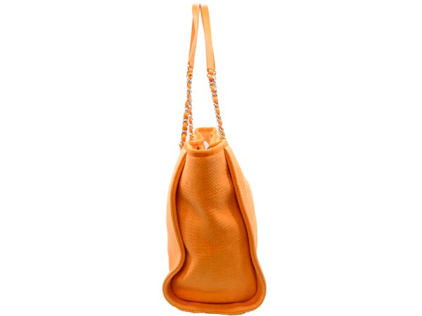 imgrc0081205363 CHANEL Deauville Tote Orange