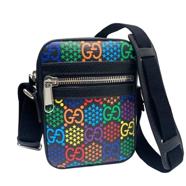 imgrc0081264034 GUCCI GG Psychedelic Shoulder Bag Black Multicolor