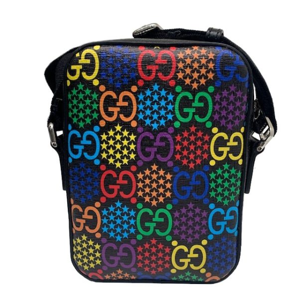 imgrc0081264035 GUCCI GG Psychedelic Shoulder Bag Black Multicolor