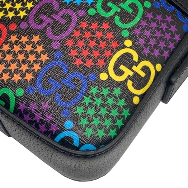 imgrc0081264037 GUCCI GG Psychedelic Shoulder Bag Black Multicolor