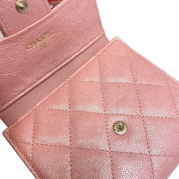 imgrc0081301162 CHANEL Classic Small Flap Wallet Caviar Pink Gold Hardware