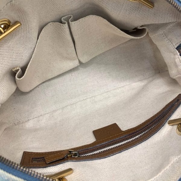 imgrc0081368888 GUCCI Soho Denim Chain Shoulder Bag Light Blue