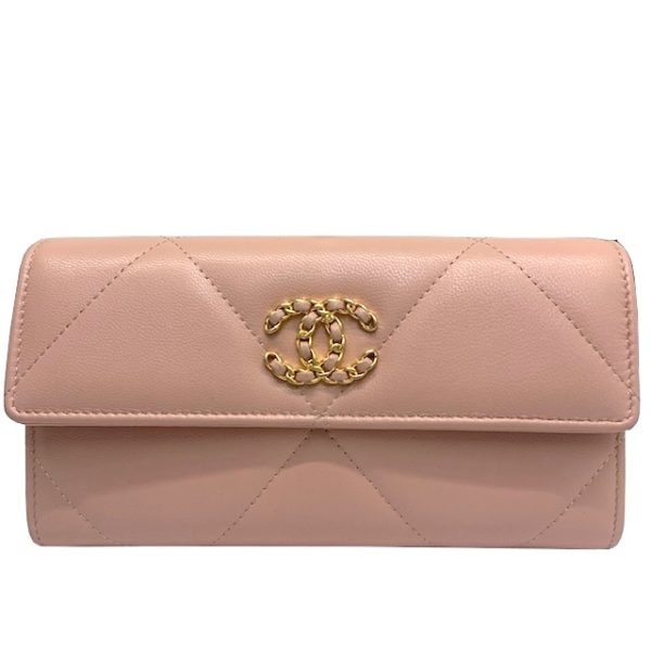 imgrc0081385048 CHANEL 19 Nineteen Long Wallet Coco Pink