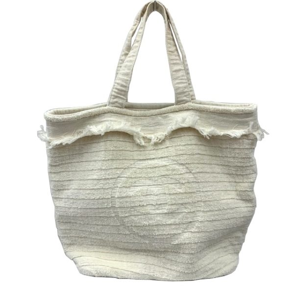 imgrc0081457468 CHANEL Tote Bag Beach Bag Towel Coco Mark Ivory