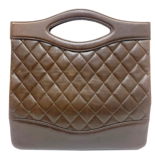 imgrc0081548019 CHANEL Handbag Matelasse Lambskin Brown