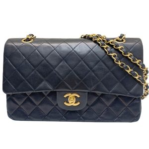 imgrc0081557110 Chanel Black Calfskin Chevron Medal Flap Bag