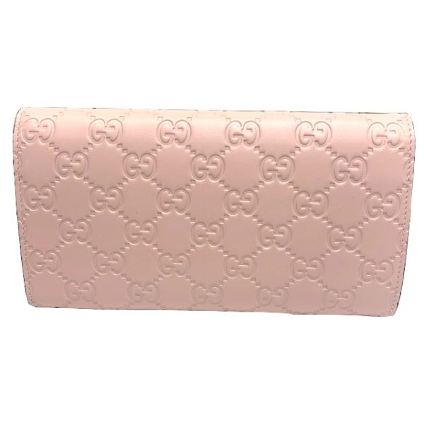 imgrc0081570924 GUCCI Cat Motif Long Wallet Pink