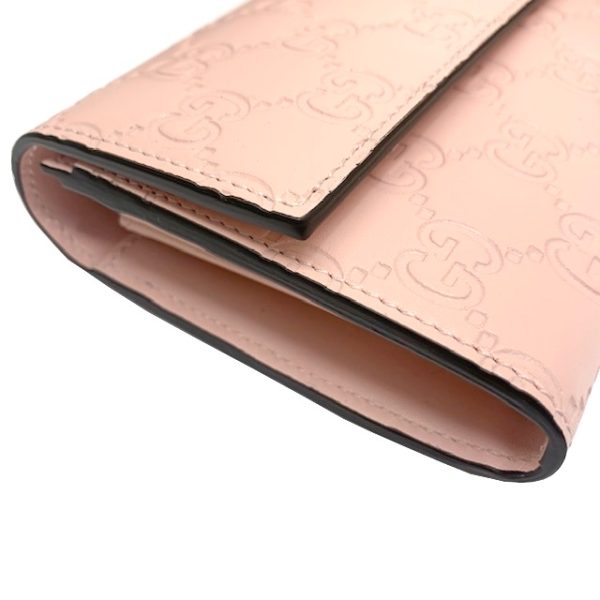 imgrc0081570925 GUCCI Cat Motif Long Wallet Pink