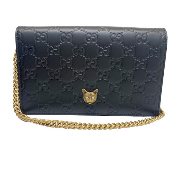 imgrc0081572120 GUCCI Chain Wallet Signature Cat