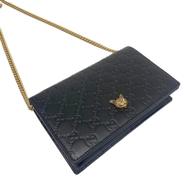 imgrc0081572122 GUCCI Chain Wallet Signature Cat