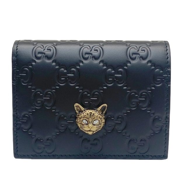 imgrc0081572126 GUCCI Bifold Wallet Signature Cat