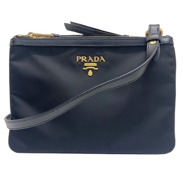 imgrc0081596288 PRADA 2WAY Shoulder Bag Nylon Leather Black