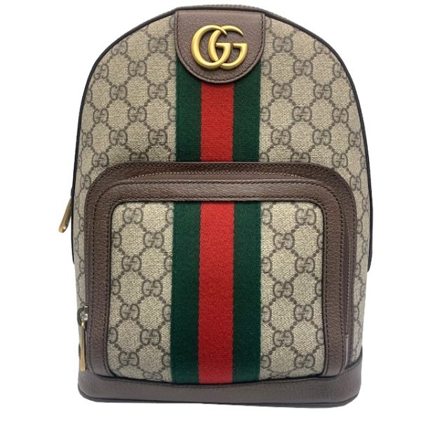 imgrc0081717705 GUCCI GG Supreme Ophidia Small Backpack Beige Brown