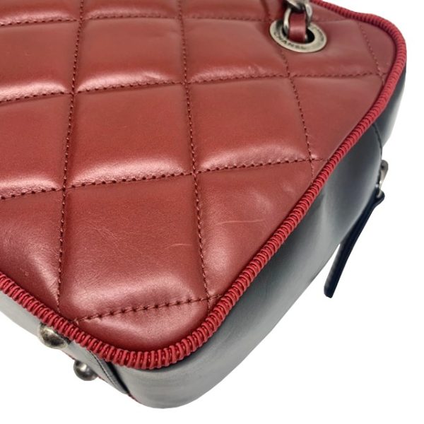 imgrc0082171117 CHANEL Camera Bag Matelasse Coco Mark Red Black