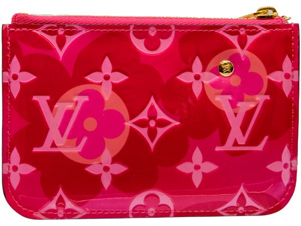 imgrc0082288545 LOUIS VUITTON Pochette Clé Card Case Monogram Vernis Fuchsia