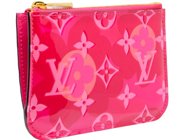 imgrc0082288546 LOUIS VUITTON Pochette Clé Card Case Monogram Vernis Fuchsia