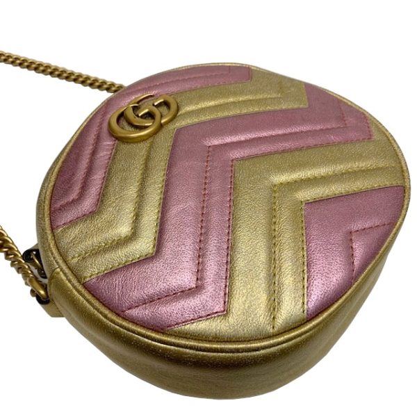 imgrc0082850708 GUCCI Round Mini Chain Shoulder Bag Bicolor