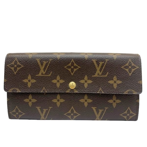 imgrc0082894184 Louis Vuitton Portefeuille Sarah Wallet Monogram Canvas Brown