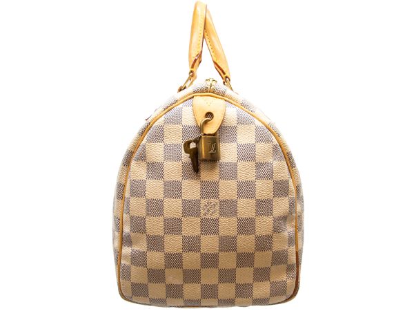 imgrc0082916664 LOUIS VUITTON Damier Azure Speedy 30 Handbag Brown