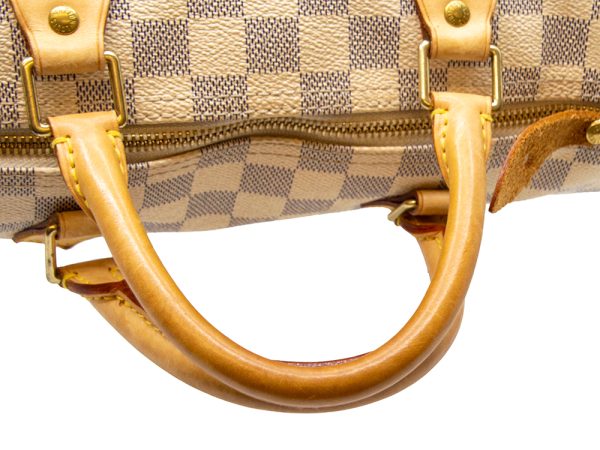 imgrc0082916667 LOUIS VUITTON Damier Azure Speedy 30 Handbag Brown