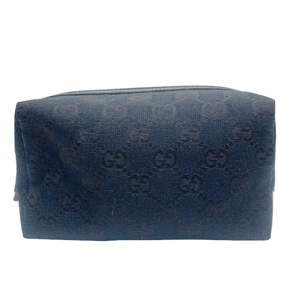 imgrc0083003153 GUCCI GG Canvas Cosmetic Pouch Black