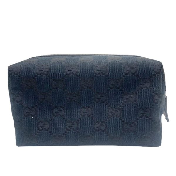 imgrc0083003154 GUCCI GG Canvas Cosmetic Pouch Black