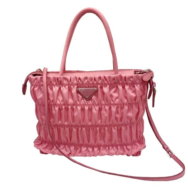 imgrc0083166284 PRADA Nylon Shoulder Bag Tote Bag Pink