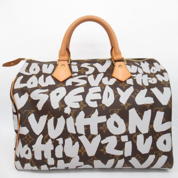 imgrc0083295760 LOUIS VUITTON Speedy 30 Argent Monogram Graffiti Handbag