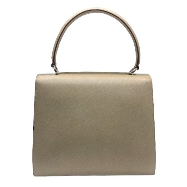 imgrc0083306943 Salvatore Ferragamo Gancini Handbag Leather Beige