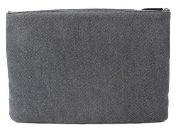 imgrc0083311308 Chanel Clutch Bag Denim Deauville Gray