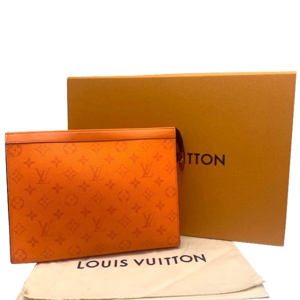 imgrc0083357215 Louis Vuitton Pochette Voyage MM Monogram Canvas Orange