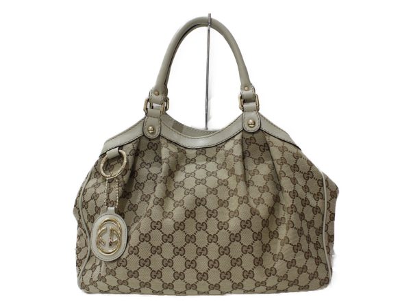 imgrc0083367201 Gucci Sookie Tote Bag GG Canvas Ivory Beige