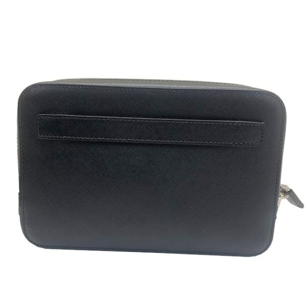 imgrc0083406937 PRADA Saffiano Clutch Bag Black