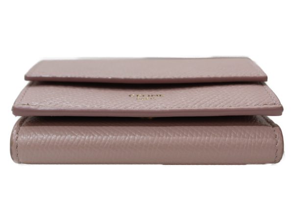 imgrc0083744234 Celine Small Folded Wallet Grained Calfskin Pink