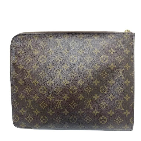 imgrc0083832659 Louis Vuitton Poche Document Clutch Bag Monogram Canvas Brown