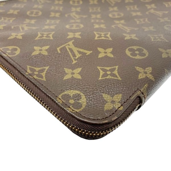 imgrc0083832661 Louis Vuitton Poche Document Clutch Bag Monogram Canvas Brown