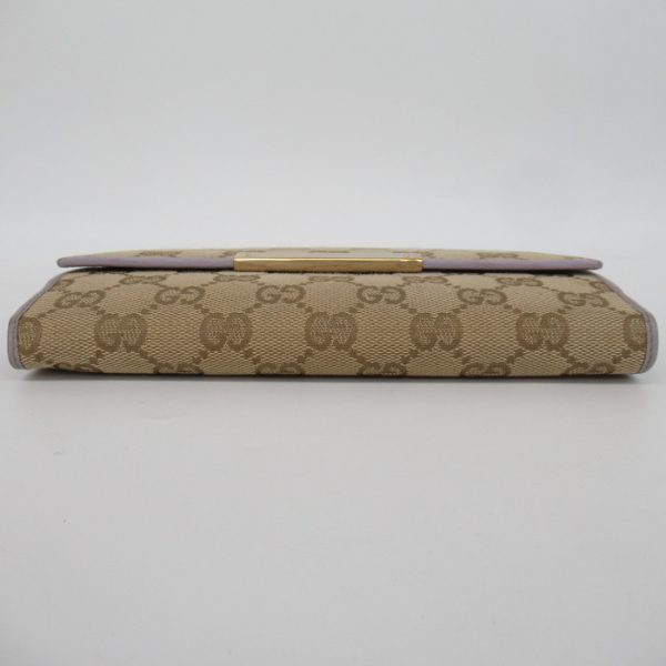 imgrc0083864994 GUCCI W hook bifold wallet GG canvas long wallet