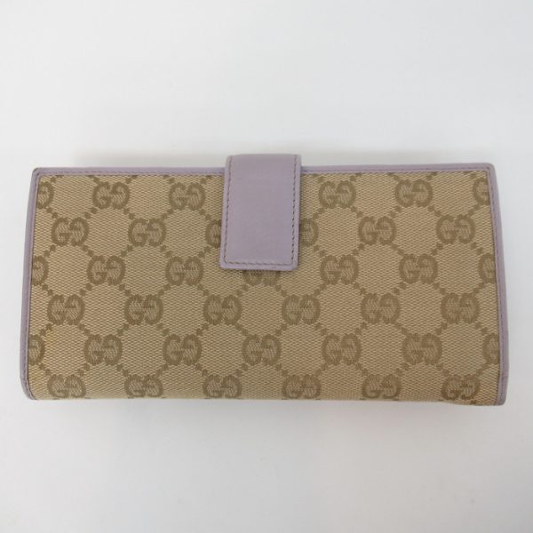 imgrc0083864997 GUCCI W hook bifold wallet GG canvas long wallet