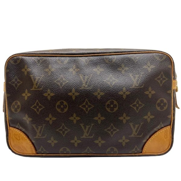 imgrc0084026426 Louis Vuitton Compiègne 28 Clutch Bag Brown