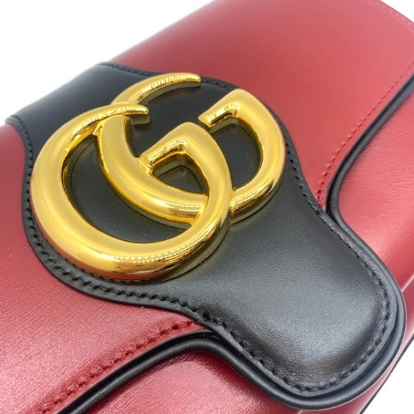 imgrc0084031393 GUCCI Ally Shoulder Bag Leather Red