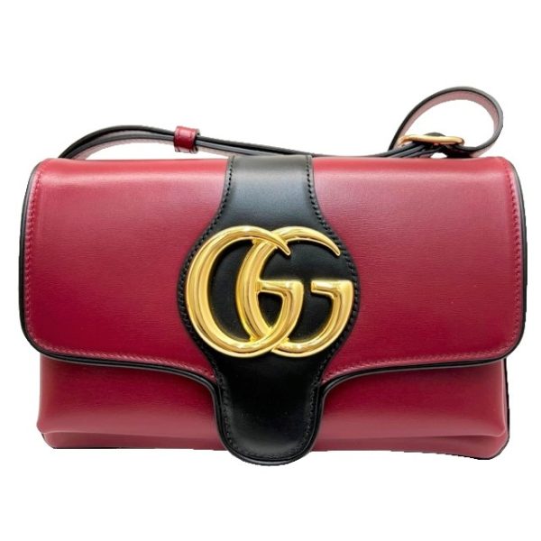 imgrc0084032089 GUCCI Ally Shoulder Bag Leather Red