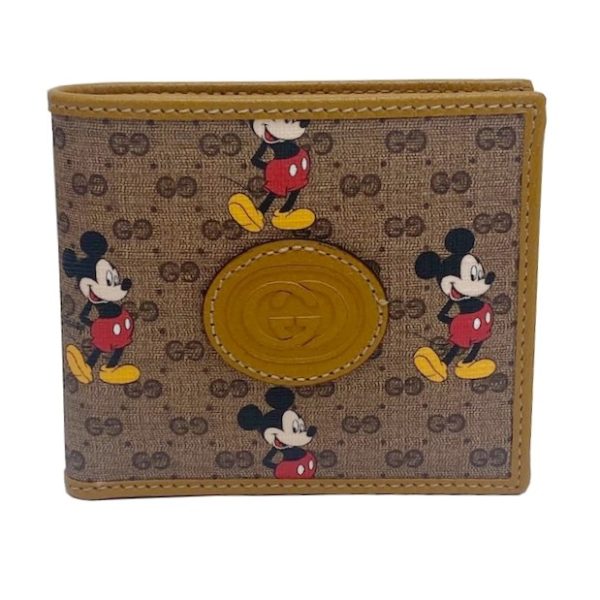 imgrc0084226956 GUCCI Disney GG Supreme Wallet Camel