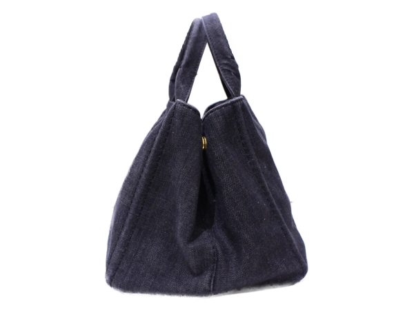 imgrc0084534619 Prada Kanapa Canvas Black Denim Shoulder Bag