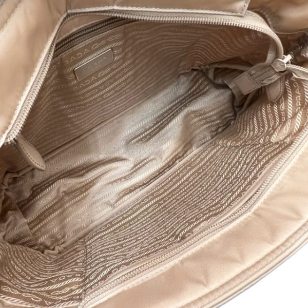 imgrc0084546260 PRADA Padded Nylon Tote Bag Pink Beige