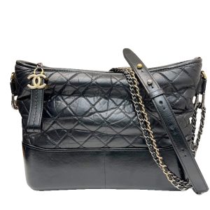 imgrc0084802695 Chanel 255 Large Chain Shoulder Bag Black