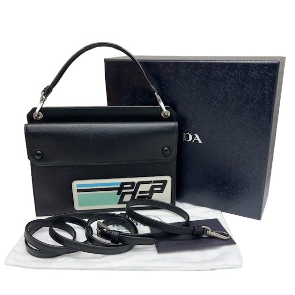 imgrc0084835077 PRADA Saffiano Multi 2WAY Shoulder Handbag Black