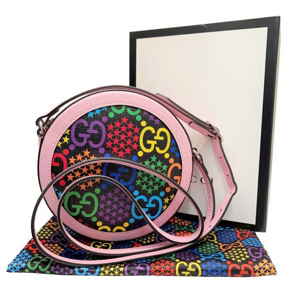 imgrc0085012476 GUCCI GG Psychedelic Mini Round Bag Multicolor